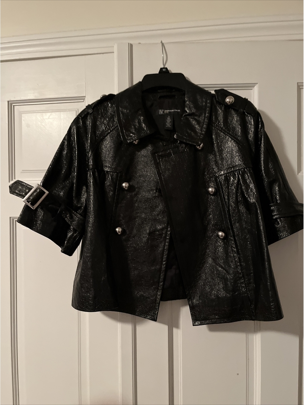 International Concepts Petite Leather Jacket Women’s small